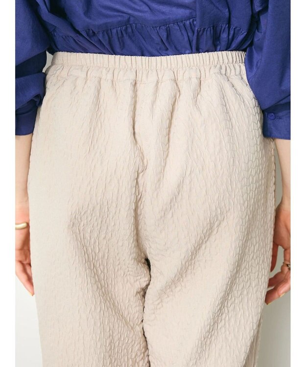 CRAFT STANDARD BOUTIQUE ふくれジャガードパンツ Gray Beige
