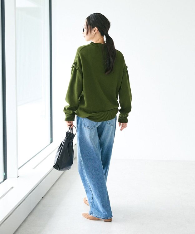 CRAFT STANDARD BOUTIQUE ガンジーニットプルオーバー Khaki