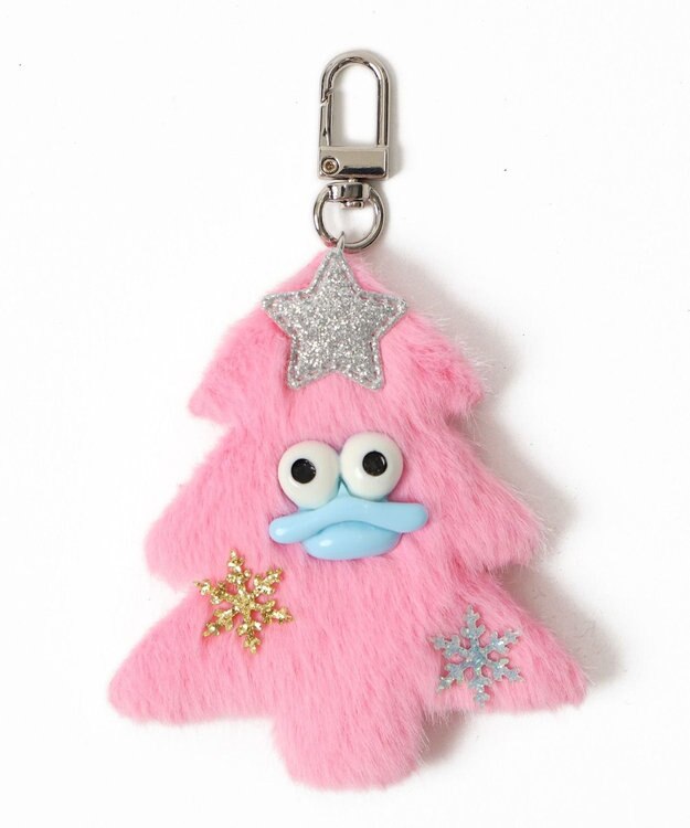 WEGO ミニキラリンツリーモンスターぬいぐるみキーホルダー ピンク