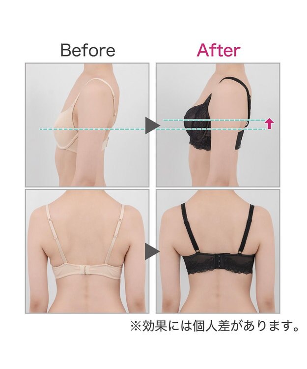 BRADELIS New York 【BRADELIS New York/ 育乳ブラ・STEP2 寄せる】ベルステップ2ブラ24A1 ブラック