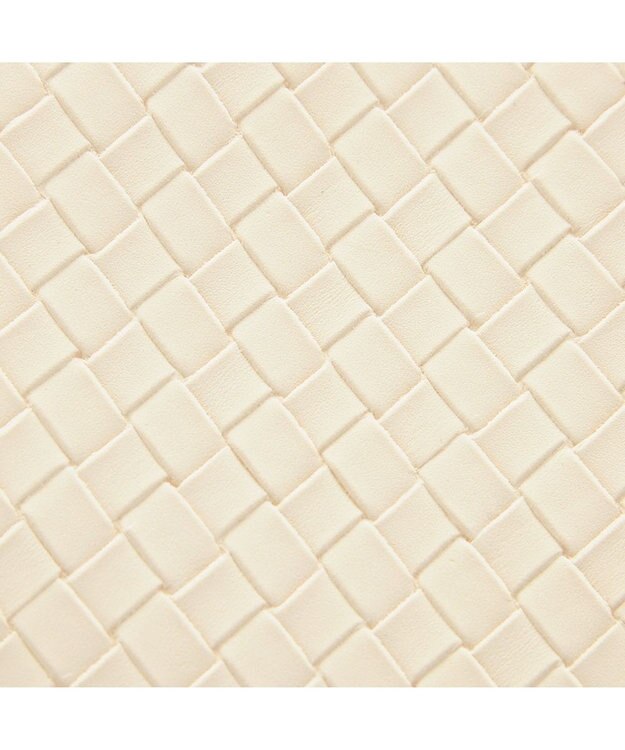 MioFIRANO カジュアルシックバスケットウィーブハンドバッグ 2WAY パスケース付き　FIRANO フィラノ IVORY