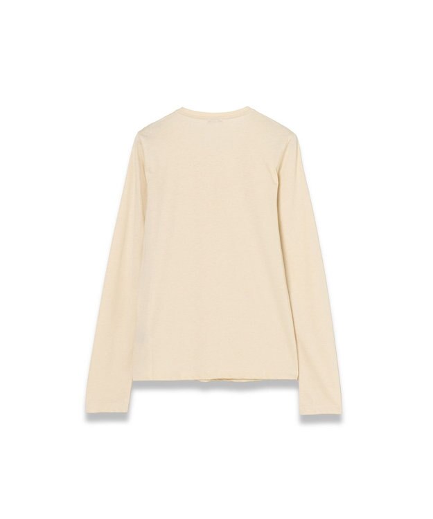 JOSEPH 【洗える】コットンシルク　ロングスリーブティーシャツ Affogato