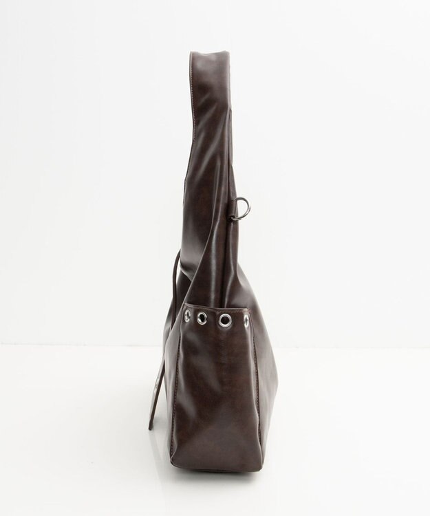 WEGO ハトメデザインワンハンドルトート ブラウン