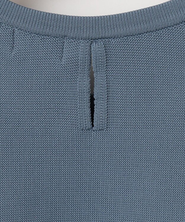 組曲 【WEB限定】スポンディッシュペプラム ニット サックスブルー系