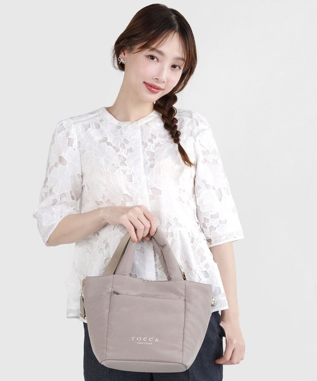 TOCCA 【WEB＆一部店舗限定】MACCHERONE CUSION BAG バッグ グレージュ系