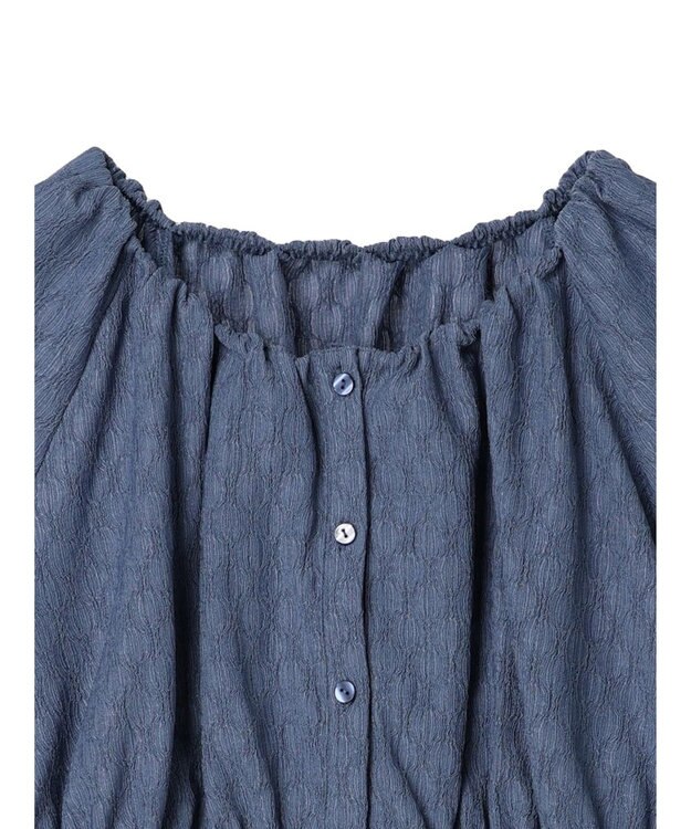 earth music&ecology ジャガードプルオーバー Blue