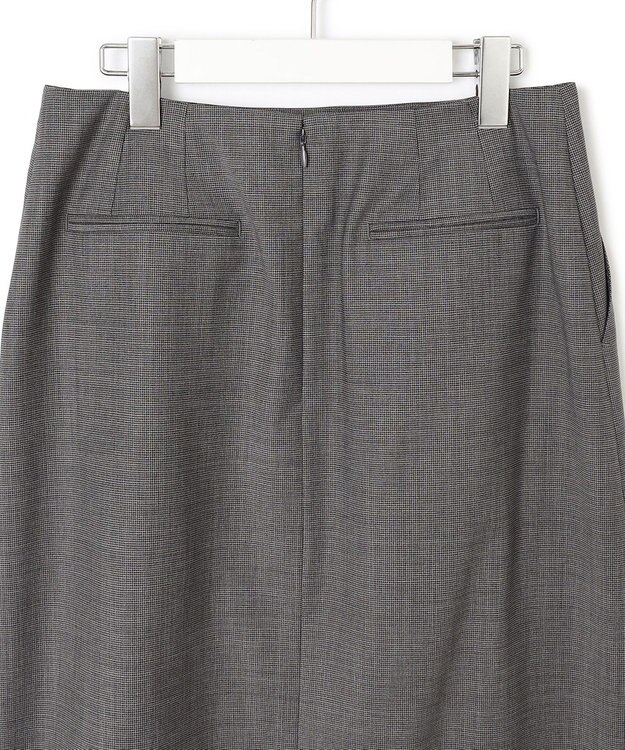 23区 【セットアップ対応】ラフィーネウール タイトスカート グレーミニチェック