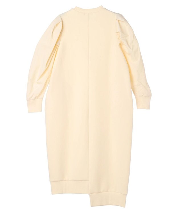 Green Parks armonia. リブ使いコクーンポンチワンピース Ivory