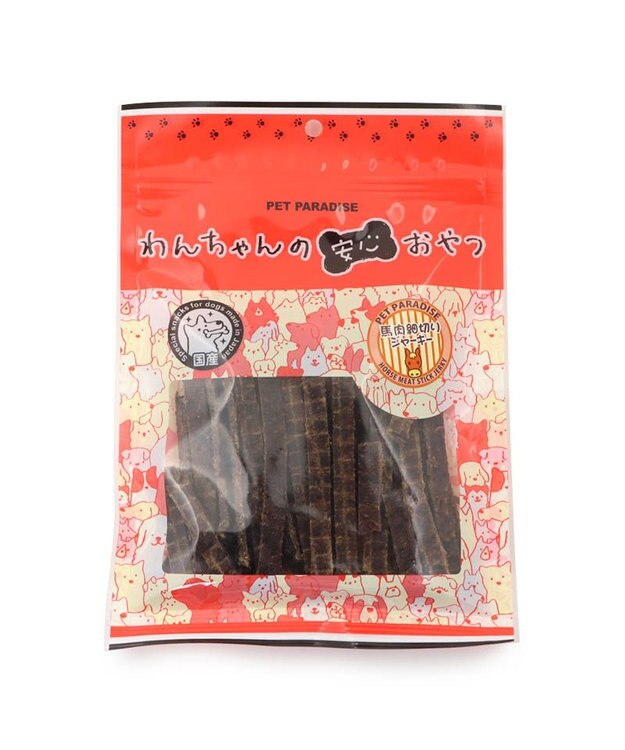 PET PARADISE 馬肉 細切り 100g・国産 大袋 -