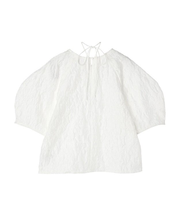 Green Parks AnriettMusee ショート丈ジャガードトップス Off White