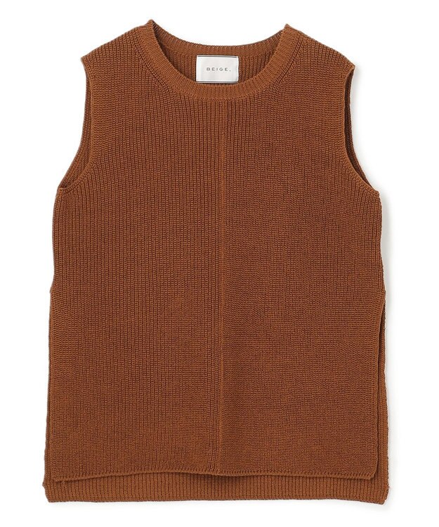 BEIGE， BARR / ノースリーブニット Amber