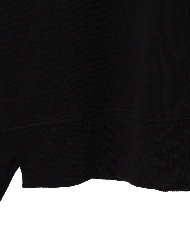 WEGO 【ユニセックス着用ITEM/裏起毛】リラックスフィットスウェットプルオーバー ブラック