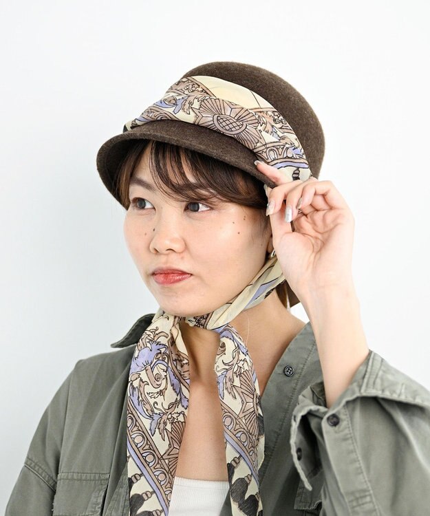 ATRENA rinon dot ルーチェクローシュハット ブラウン
