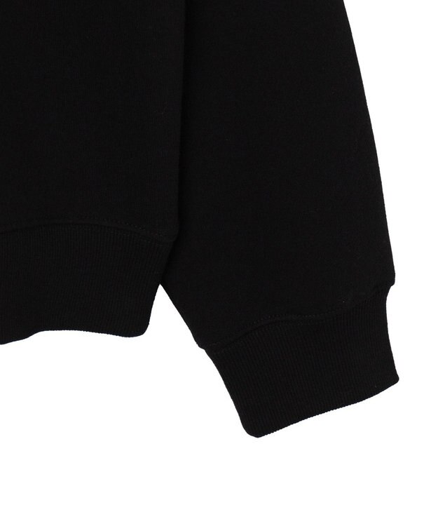 WEGO 【ユニセックス着用ITEM/裏起毛】リラックスフィットスウェットプルオーバー ブラック