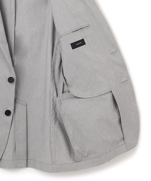 JOSEPH HOMME リネンシャンブレーストレッチ　ジャケット ライトグレー系