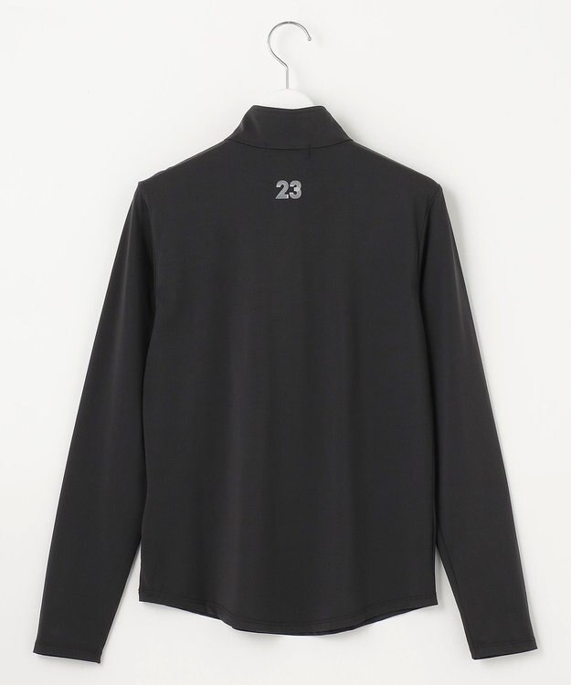 23区GOLF 【WOMEN】【吸水速乾・UVケア】ハーフジップ シャツ ブラック系