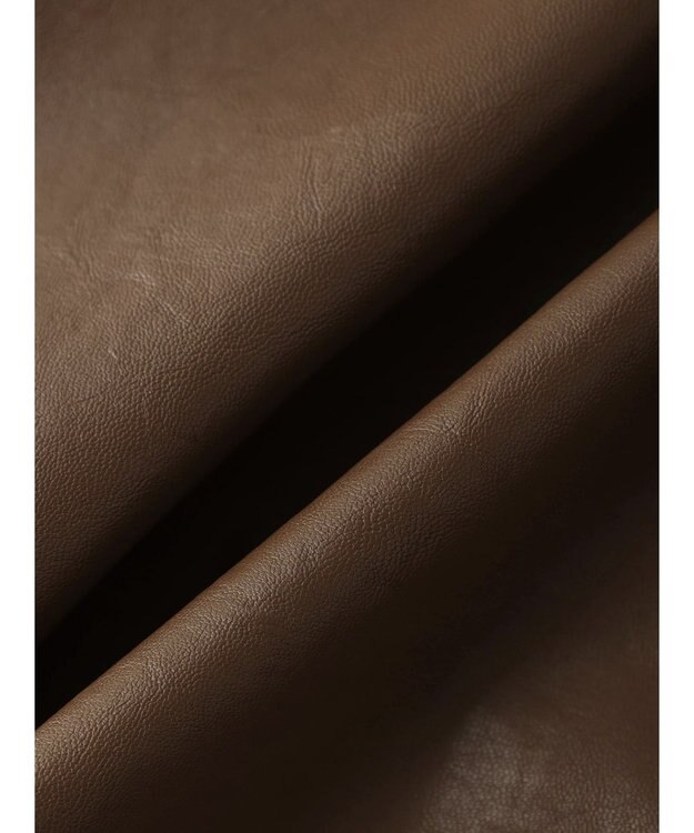 Green Parks フェイクレザーベスト Brown