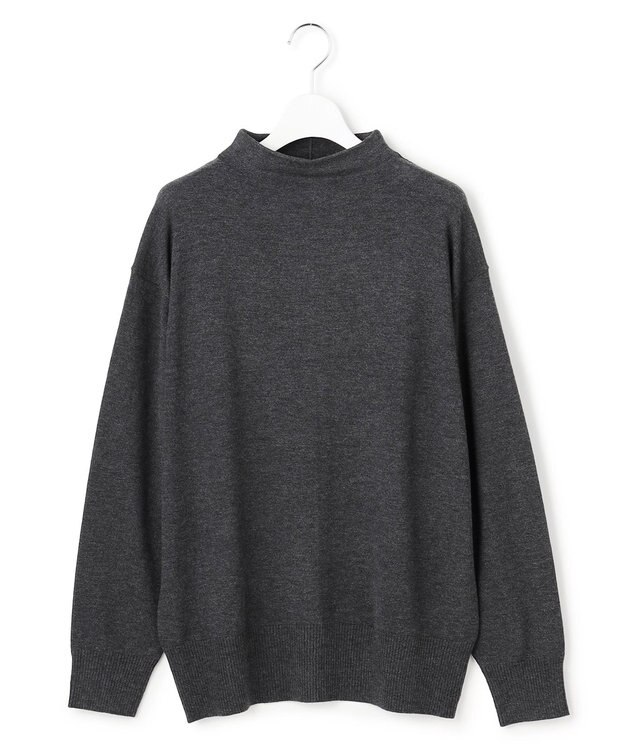 J.PRESS YORK STREET 【WOMEN】ベーシックハイゲージニット グレー系