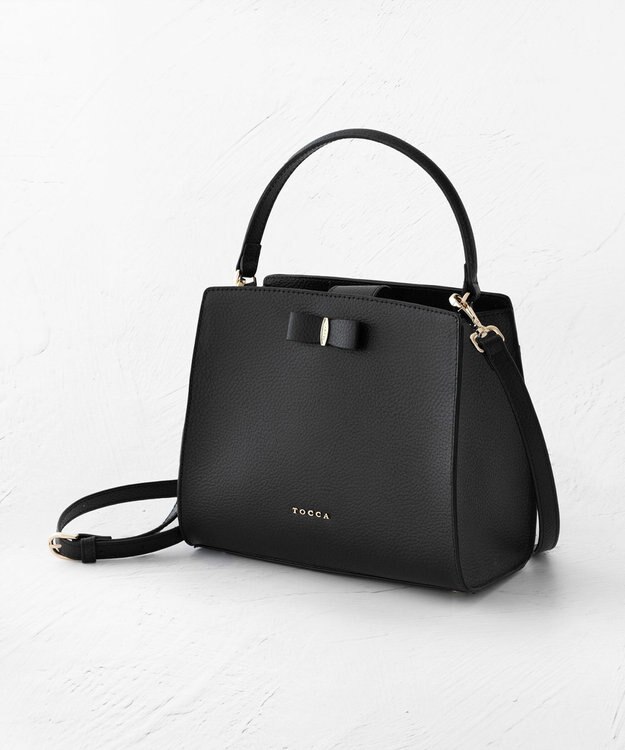 TOCCA 【大人百花掲載】T-MARGO LEATHER MINIBAG ミニバッグ ブラック系