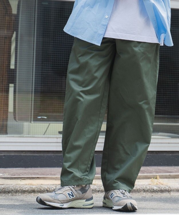 WEGO 【ユニセックス着用ITEM/ウエストゴム/手洗い可】シェフパンツ オリーブ