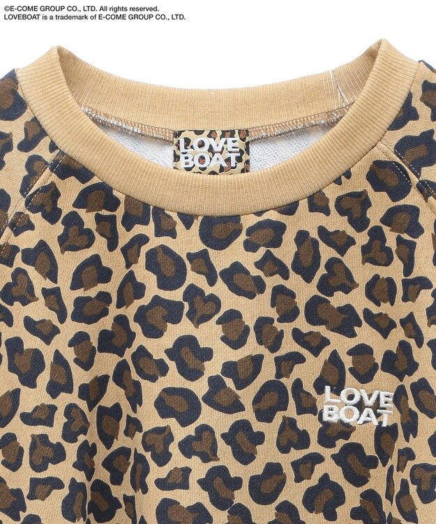 Green Parks ■ＬＯＶＥ　ＢＯＡＴ　ロゴ刺繍スウェット Leopard