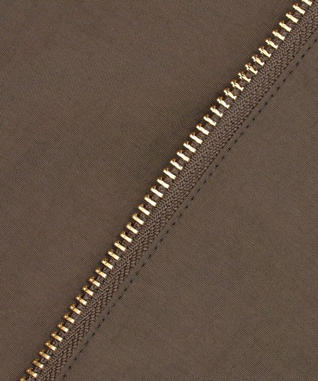 23区 【R(アール)】ナイロンライトワッシャー ペプラム ブルゾン ダークブラウン系