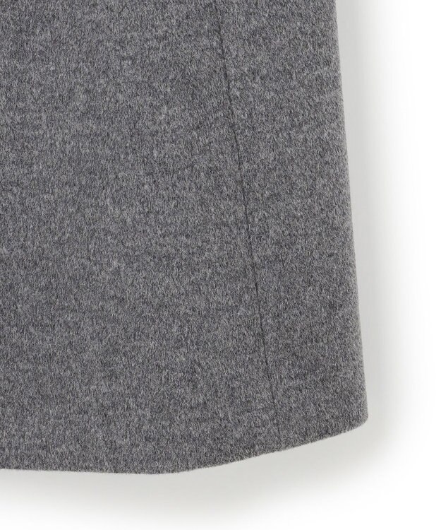 23区 L ウールカシミヤビーバー スタンドカラー  コート グレー系