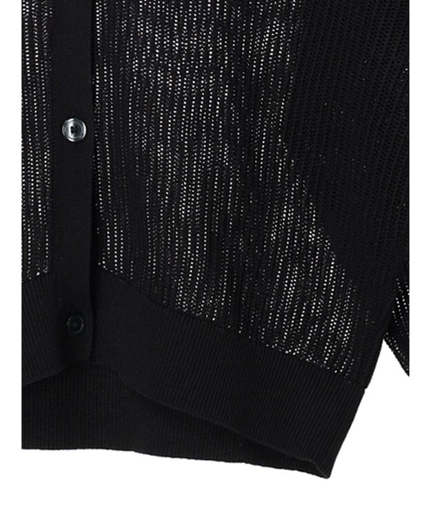 AMERICAN HOLIC メッシュＶネックニットカーディガン Black