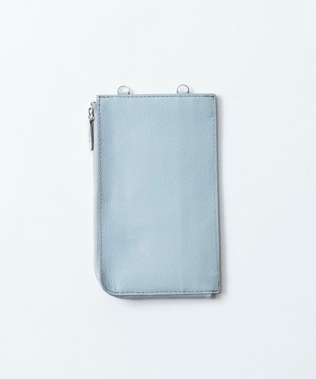 TRICOTE LEATHER LONG WALLET／レザーロング財布 30BLUEGRAY