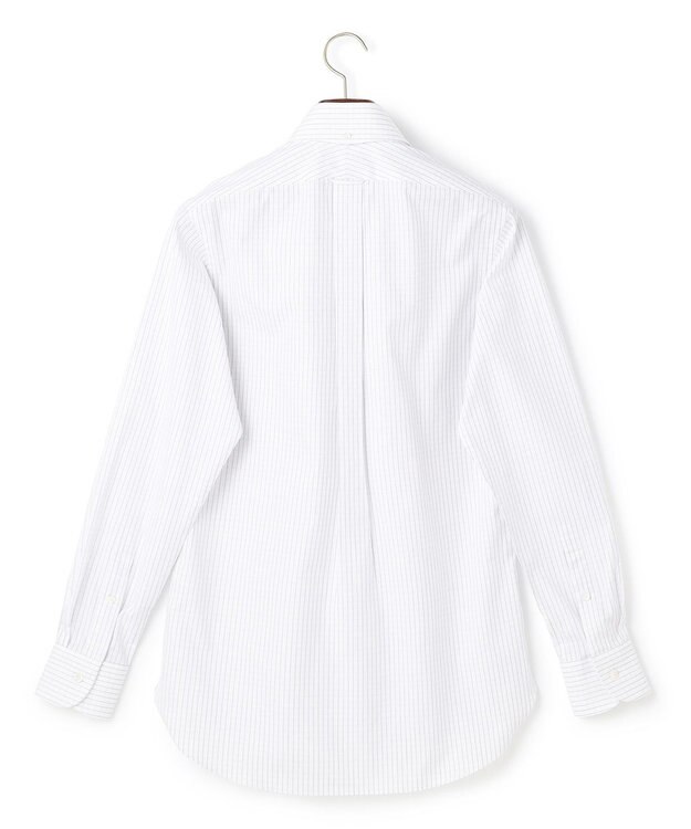 J.PRESS MEN 【PREMIUM PLEATS / 形態安定】スーピマコットングラフチェック シャツ / B.D. パープル系3