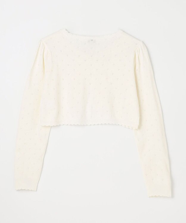 ANY KIDS 長袖 ボレロ オフホワイト