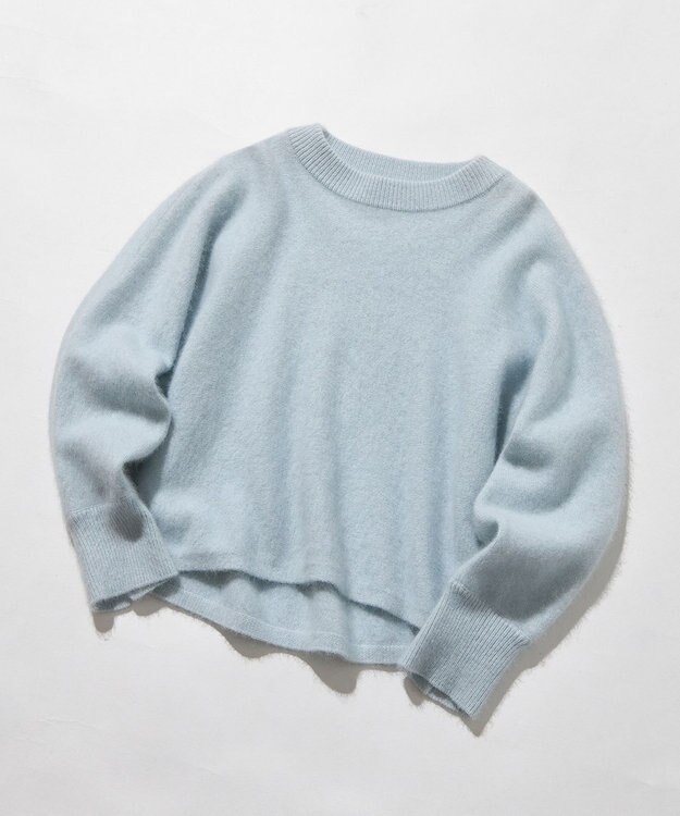 組曲 【手洗い可】フラッフィー ファーニット サックスブルー系