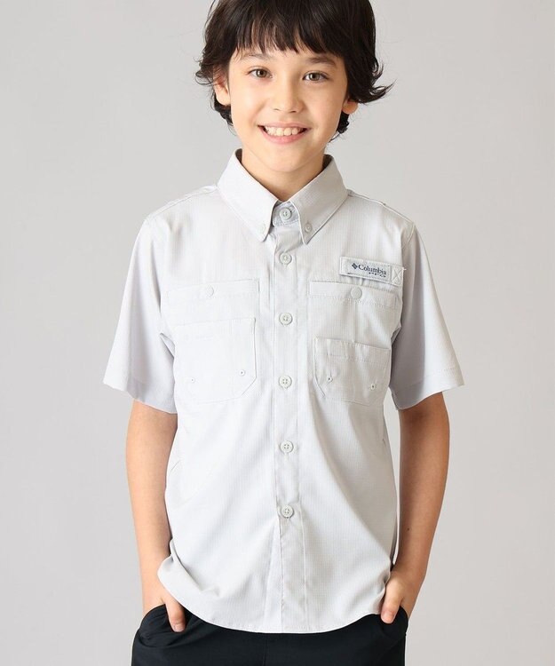 Columbia Columbia/ キッズアイテム/ タミアミショートスリーブシャツ /コロンビア Cool Grey