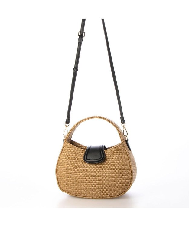 UNBILLION カシュカシュ cachecache /　ポリプロピレン2wayホーボーバッグ ベージュ