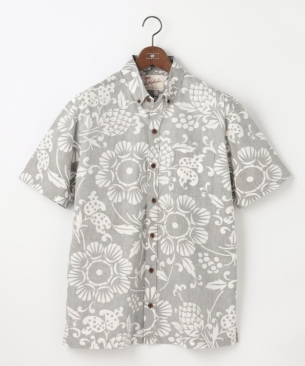 JOSEPH ABBOUD 【老舗アロハシャツブランドとコラボ・限定色あり】カハラアロハ シャツ ベージュ系7