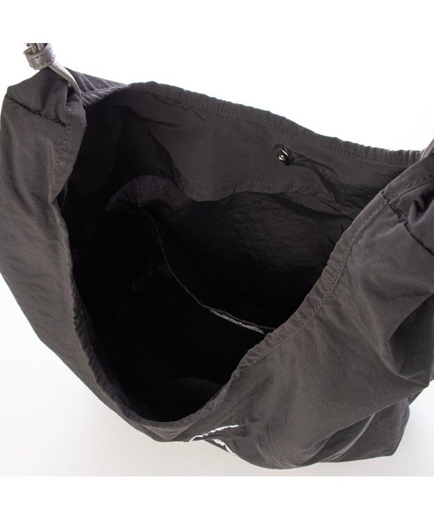 UNBILLION カシュカシュ cachecache / アニマルドローイング刺繍ナイロントート ブラック