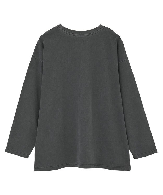 Green Parks VILLAINS/ピグメントプリント長袖Tシャツ Purple