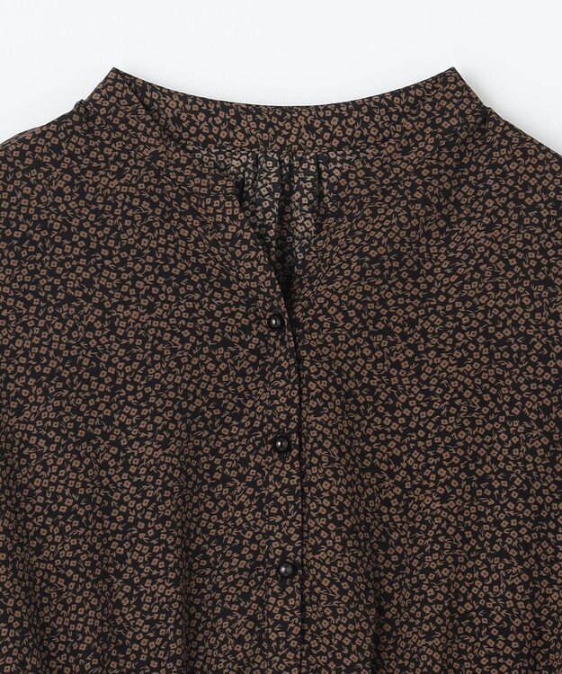 ANY 【洗濯機可能/ウエストゴム】ウエストギャザー ワンピース フラワー