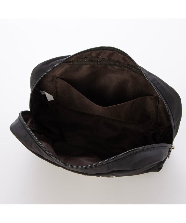 UNBILLION カシュカシュ cachecache / アニマルドローイング刺繍ナイロントート ブラック