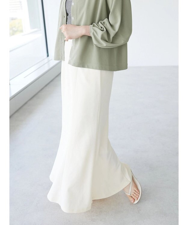 CRAFT STANDARD BOUTIQUE カットジョーゼットスカート Ivory