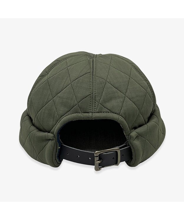 林八百吉商店 un chapeau  キルティングフィッシャーマンキャップ カーキ