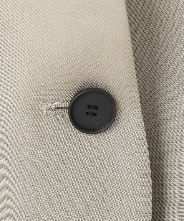 ICB L Vi/Ly/Liツイル  ノーカラージャケット カーキ系