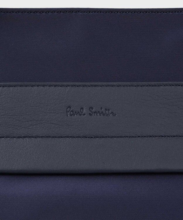 Paul Smith ナイロンブライトストライプトリム トートバッグ ネイビー
