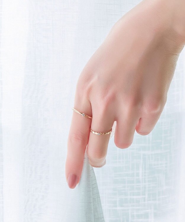 Phoebe 【金属アレルギー対応】2setグレイングリッターリング シャンパンゴールド シャンパンゴールド