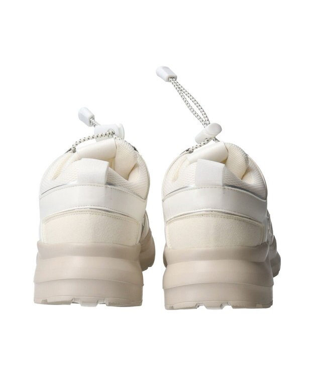 Bridget Birkin 【PARADIS COULEUR】異素材コンビワントーンスニーカー ホワイトコンビ