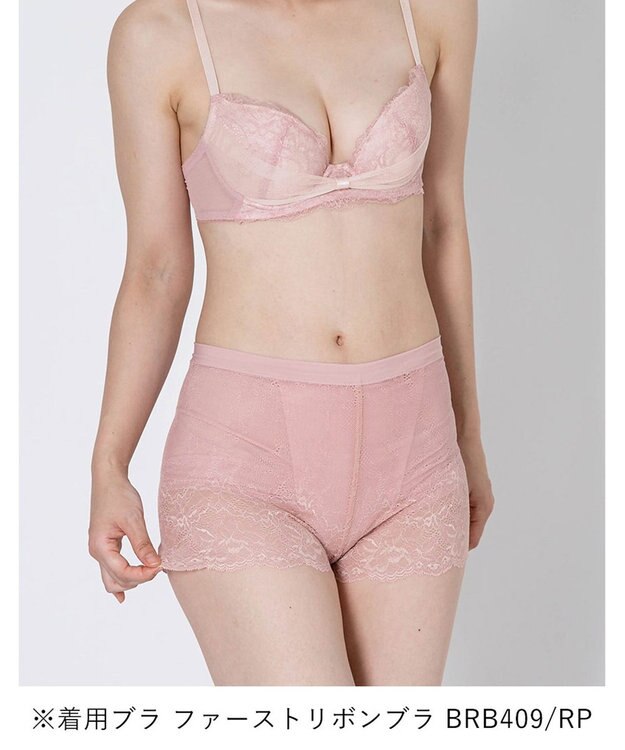 WACOAL オーバーパンツ ショート丈 ヒップアップで脚長シルエット ウエスト部分をすっきり見せる 一枚ばき可能 重ねばきにもおすすめ レディース GRC630 /ワコール ロマンピンク