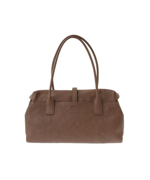 genten ゴートシュリンク かぶせ付トートバッグ グレージュ