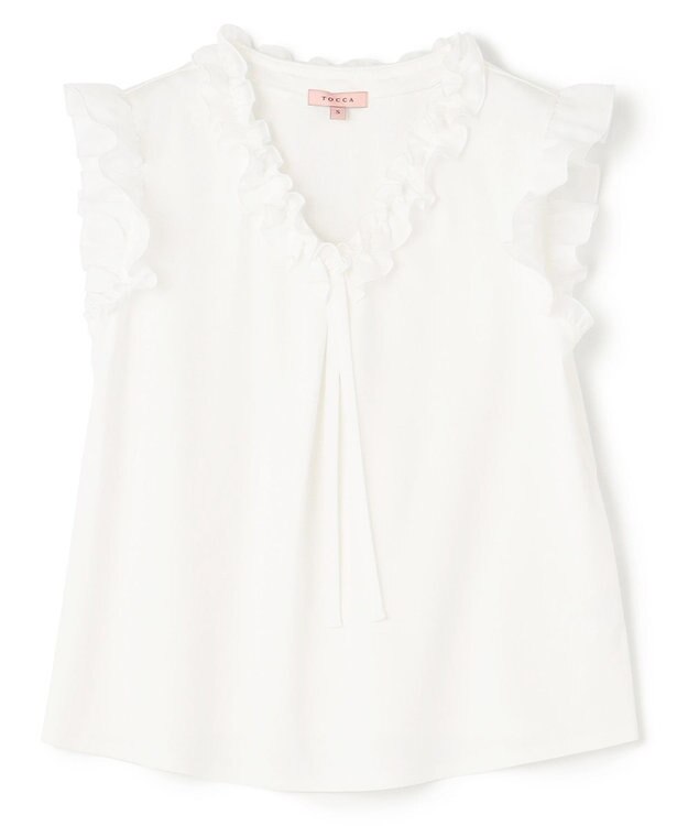 TOCCA 【洗える！】LITTLE BOW トップス アイボリー系