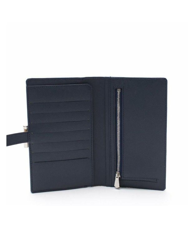 A.D.M.J. 【牛革】メタリックレザー/ガマグチ付ロングウォレット ゴールド