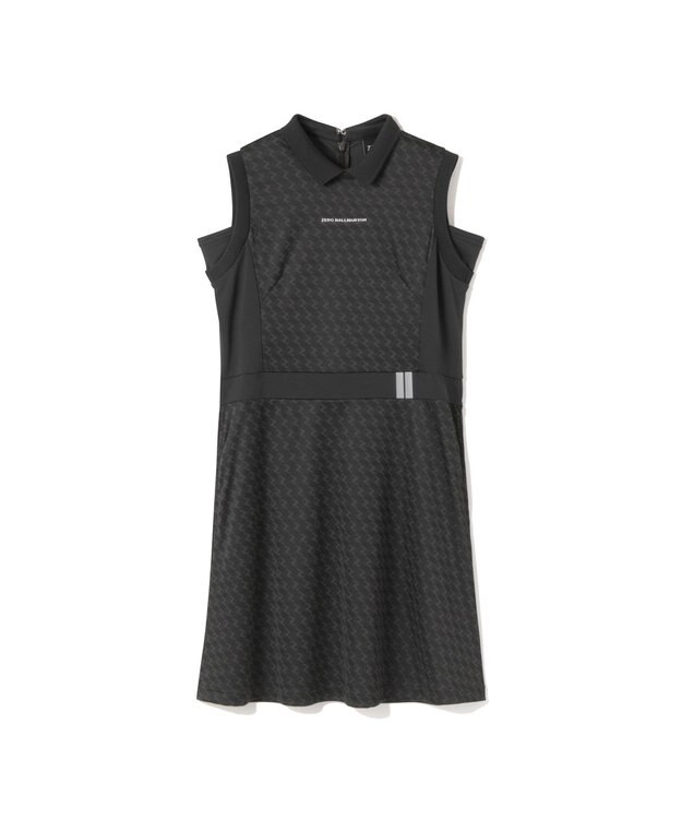 ZERO HALLIBURTON モノグラム柄ノースリーブワンピース ZHG-W6S7b 85221 ブラック